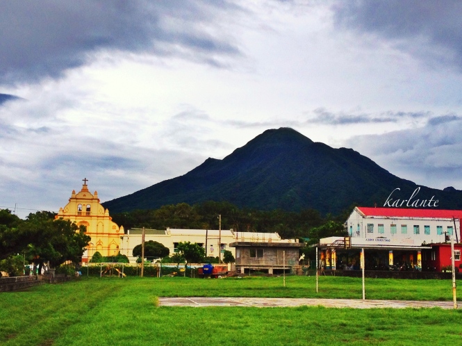 Mount Iraya looking over the town of Basco